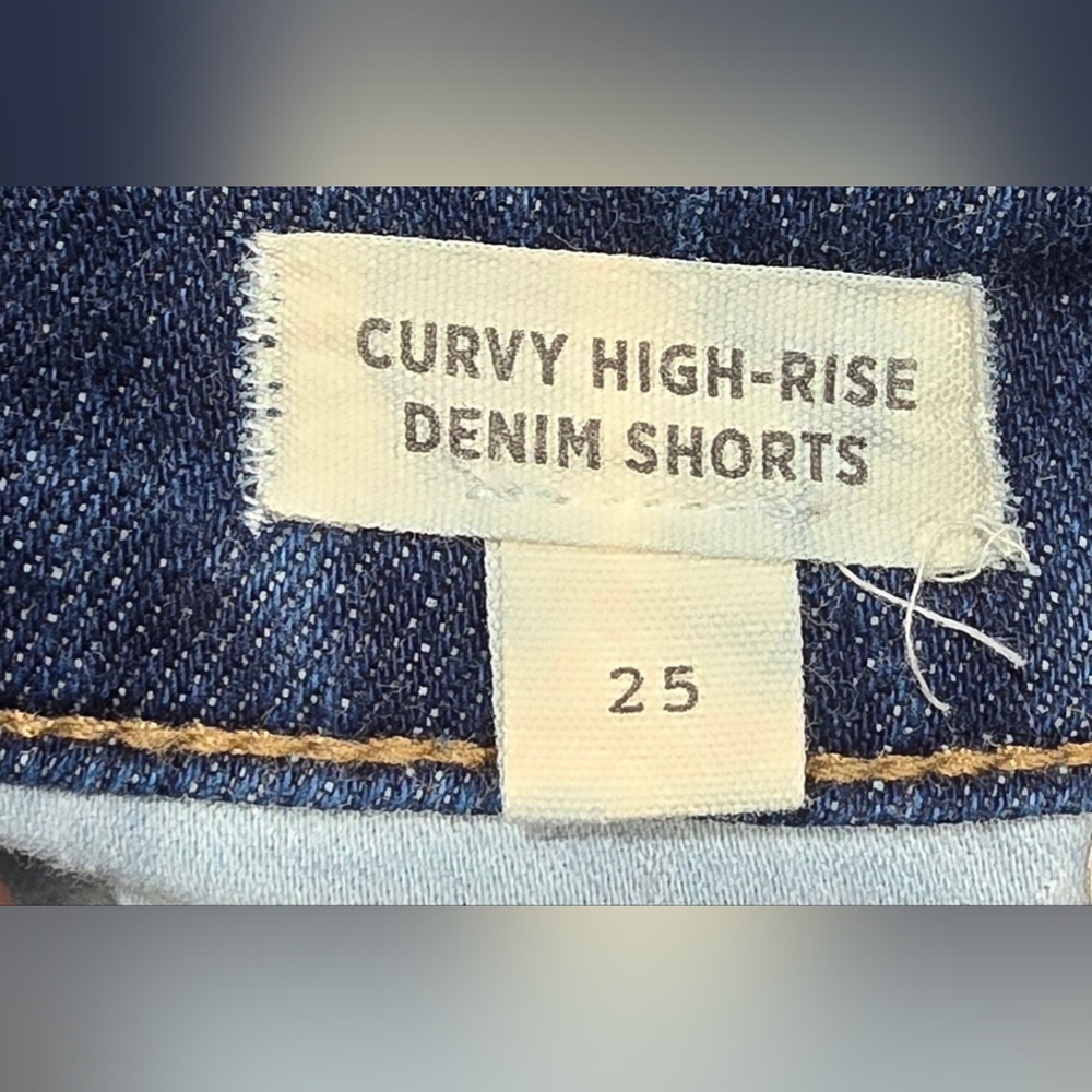 Madewell Curvy High Rise Denim Shorts Size 25 - Picture 6 of 7